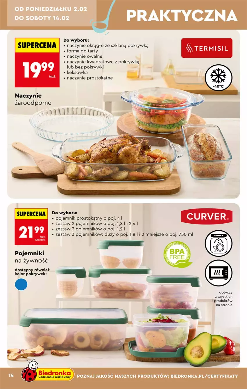 Gazetka promocyjna Biedronka - Okazje Tygodnia - ważna 31.01 do 14.02.2026 - strona 14 - produkty: Keksówka, Pojemnik, Por