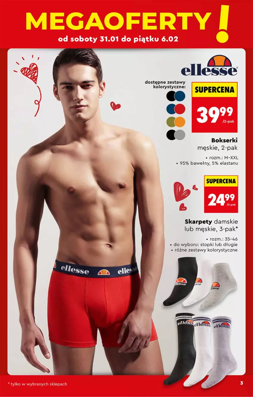 Gazetka promocyjna Biedronka - Okazje Tygodnia - ważna 31.01 do 14.02.2026 - strona 3 - produkty: Bokserki, Karp, Ser, Top