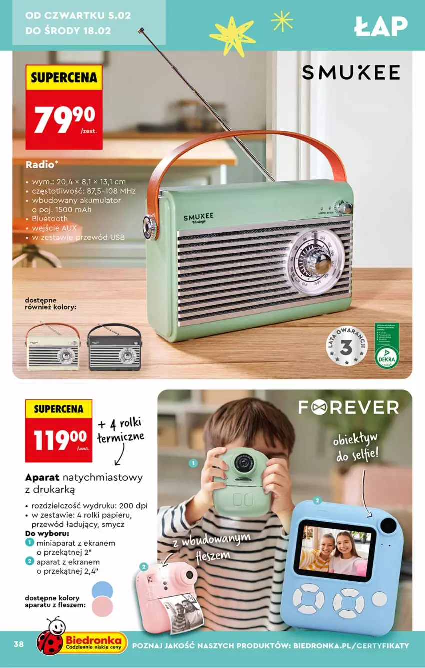 Gazetka promocyjna Biedronka - Okazje Tygodnia - ważna 31.01 do 14.02.2026 - strona 38 - produkty: Akumulator, Papier, Przewód, Rolki, Smycz