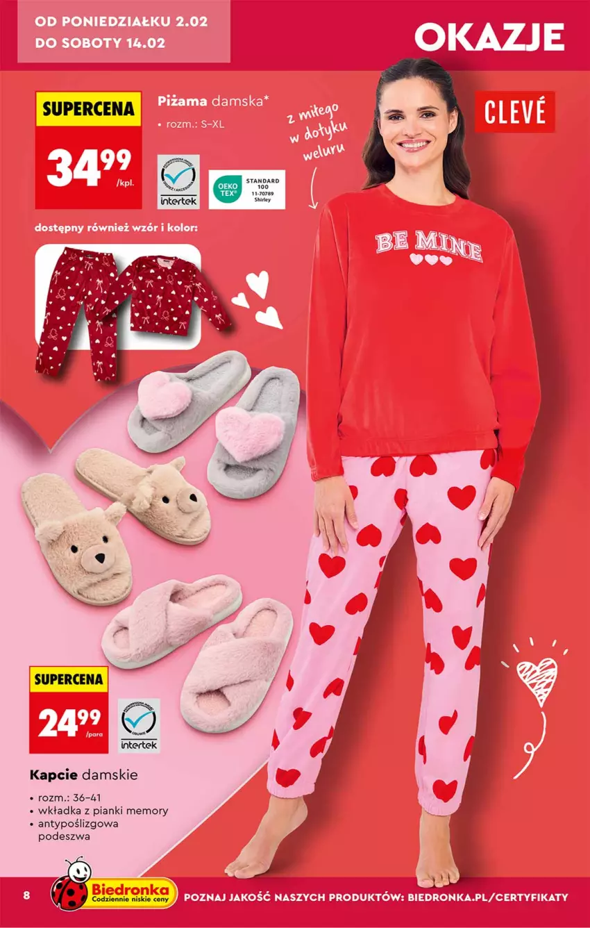 Gazetka promocyjna Biedronka - Okazje Tygodnia - ważna 31.01 do 14.02.2026 - strona 8 - produkty: Kapcie