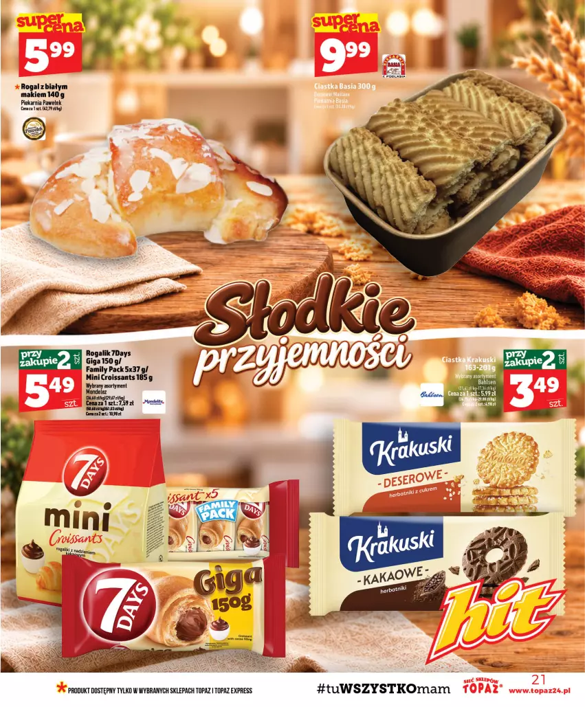Gazetka promocyjna Topaz - Gazetka - ważna 22.10 do 28.10.2026 - strona 21 - produkty: Croissant, Fa, Koc, Rogal, Top