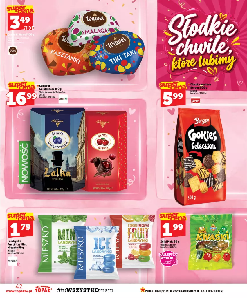 Gazetka promocyjna Topaz - Gazetka - ważna 22.10 do 28.10.2026 - strona 42 - produkty: Ciastka, Cukier, Cukierki, Top