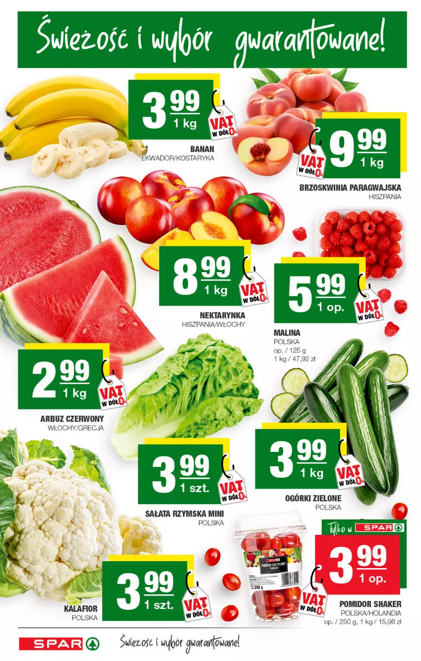 Gazetka promocyjna Spar - Spar - ważna 26.06 do 06.07.2022 - strona 2 - produkty: Arbuz, Kalafior, Sałat