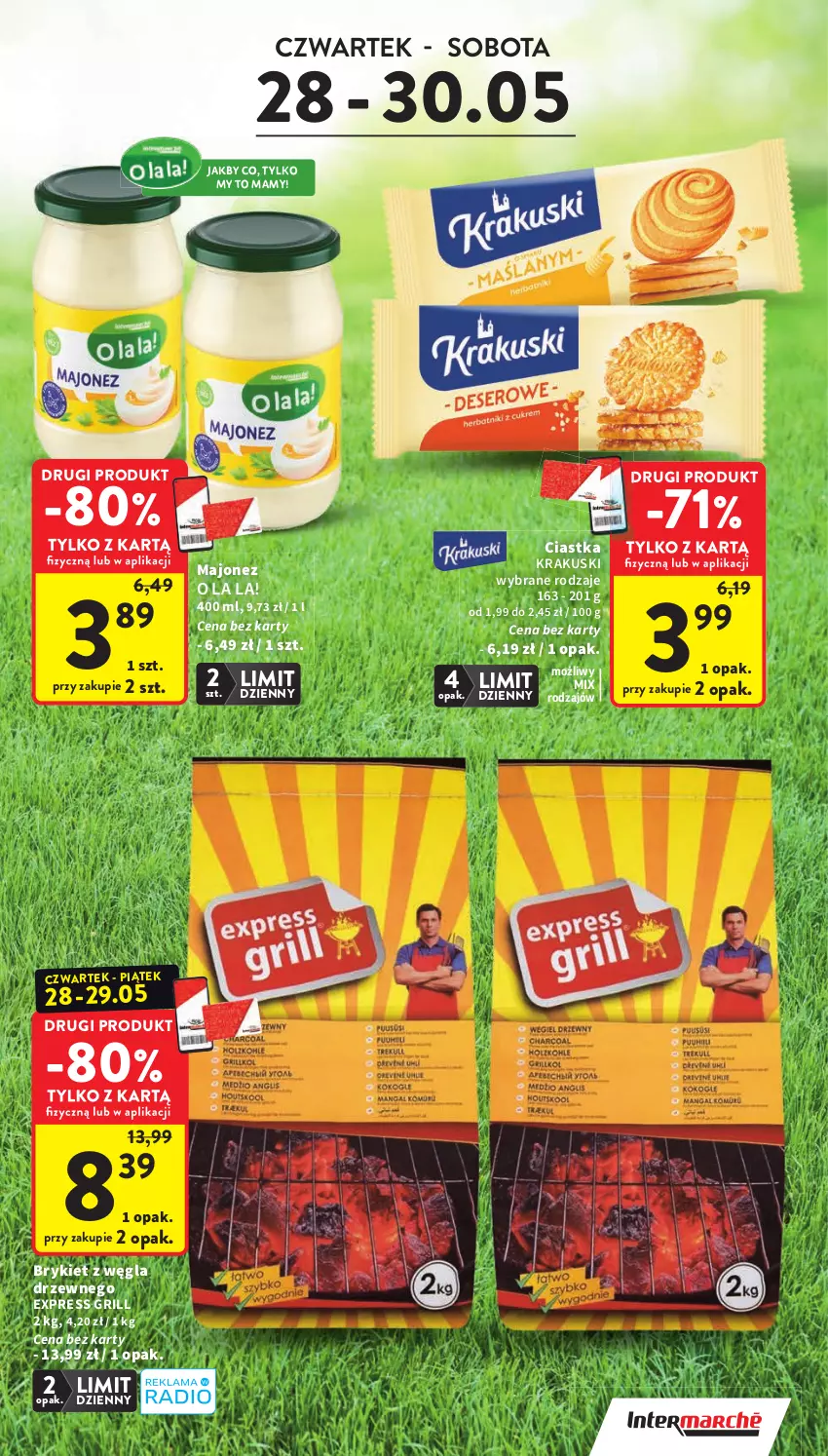 Gazetka promocyjna Intermarche - Gazetka promocyjna - ważna 28.05 do 02.06.2026 - strona 9 - produkty: Ciastka, Grill, Krakus, Krakuski, Majonez