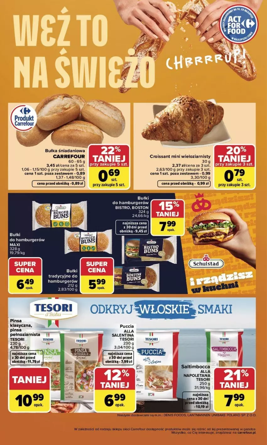 Gazetka promocyjna Carrefour - Gazetka Weź to na świeżo - ważna 20.04 do 26.04.2026 - strona 2 - produkty: Bułka, Burger, Croissant, Danio, Hamburger, Kask