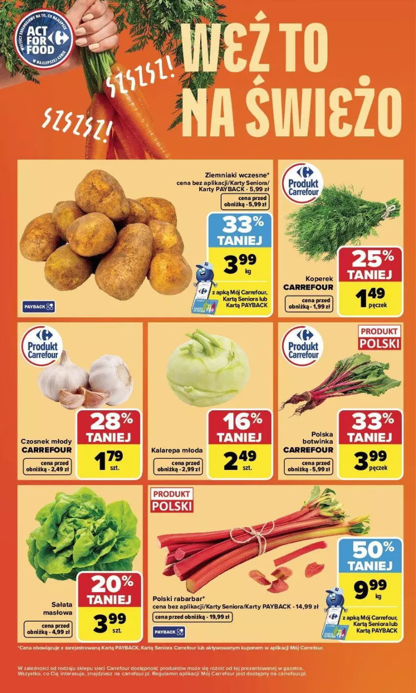 Gazetka promocyjna Carrefour - Gazetka Weź to na świeżo - ważna 20.04 do 26.04.2026 - strona 5 - produkty: Czosnek, Inka, Ziemniaki
