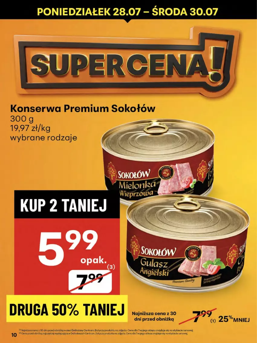 Gazetka promocyjna Delikatesy Centrum - Franczyza DC30 Czwartek - ważna 24.07 do 30.07.2025 - strona 10 - produkty: Rum, Ser, Sok, Sokołów