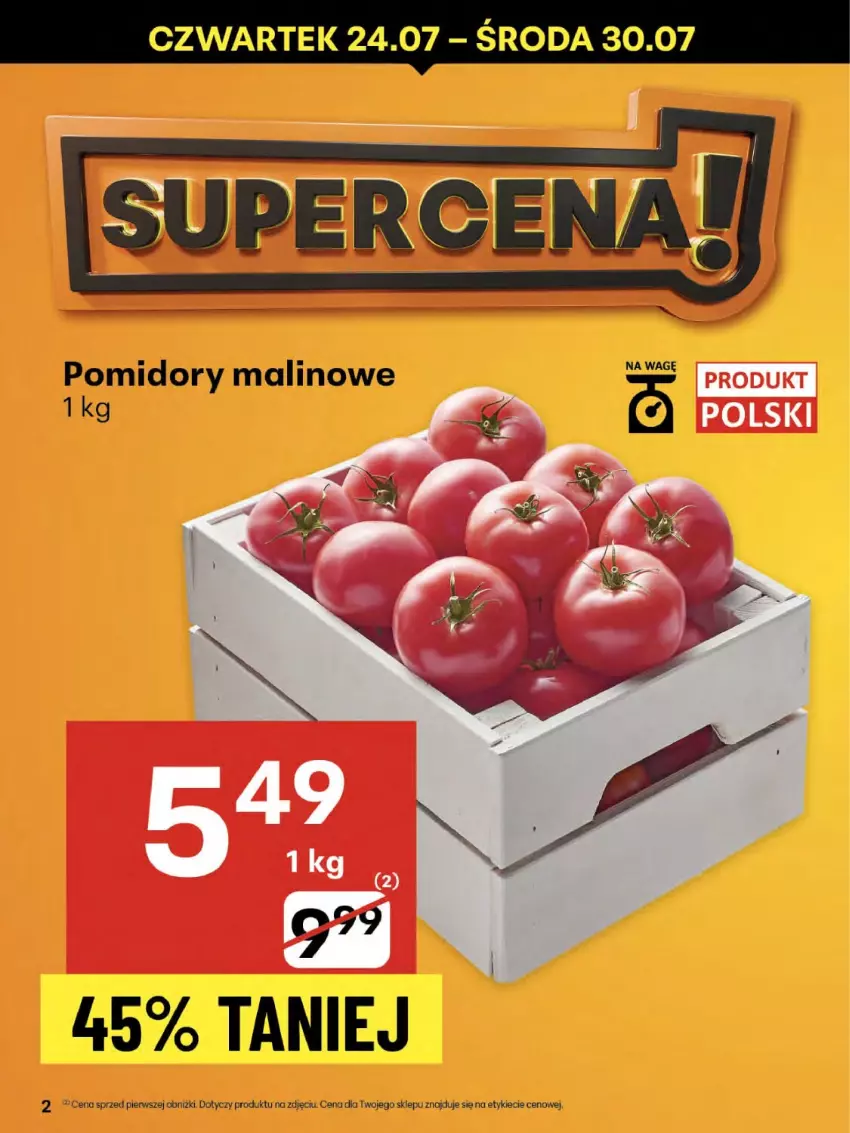 Gazetka promocyjna Delikatesy Centrum - Franczyza DC30 Czwartek - ważna 24.07 do 30.07.2025 - strona 2 - produkty: Pomidory