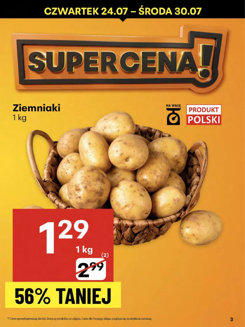 Gazetka promocyjna Delikatesy Centrum - Franczyza DC30 Czwartek - ważna 24.07 do 30.07.2025 - strona 3 - produkty: Ziemniaki