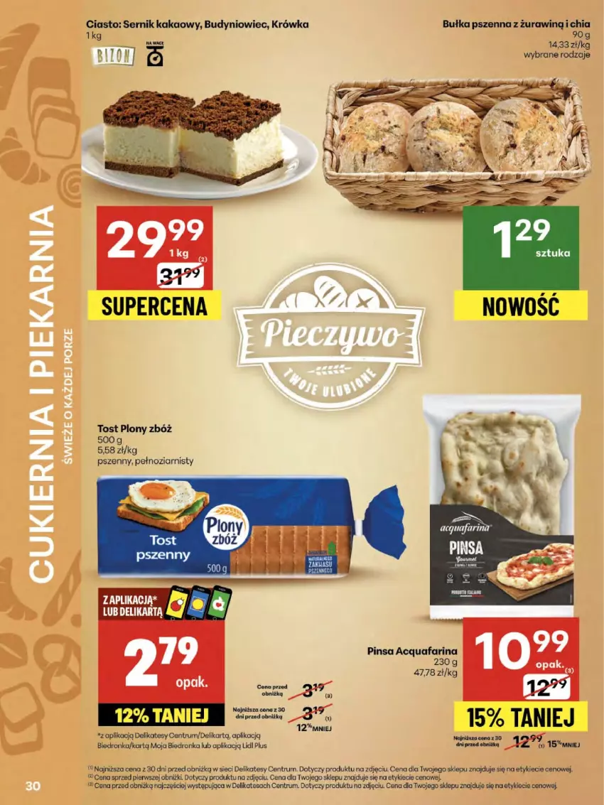 Gazetka promocyjna Delikatesy Centrum - Franczyza DC30 Czwartek - ważna 24.07 do 30.07.2025 - strona 30 - produkty: Bułka, Chia, Fa, Kakao, Rum, Ser