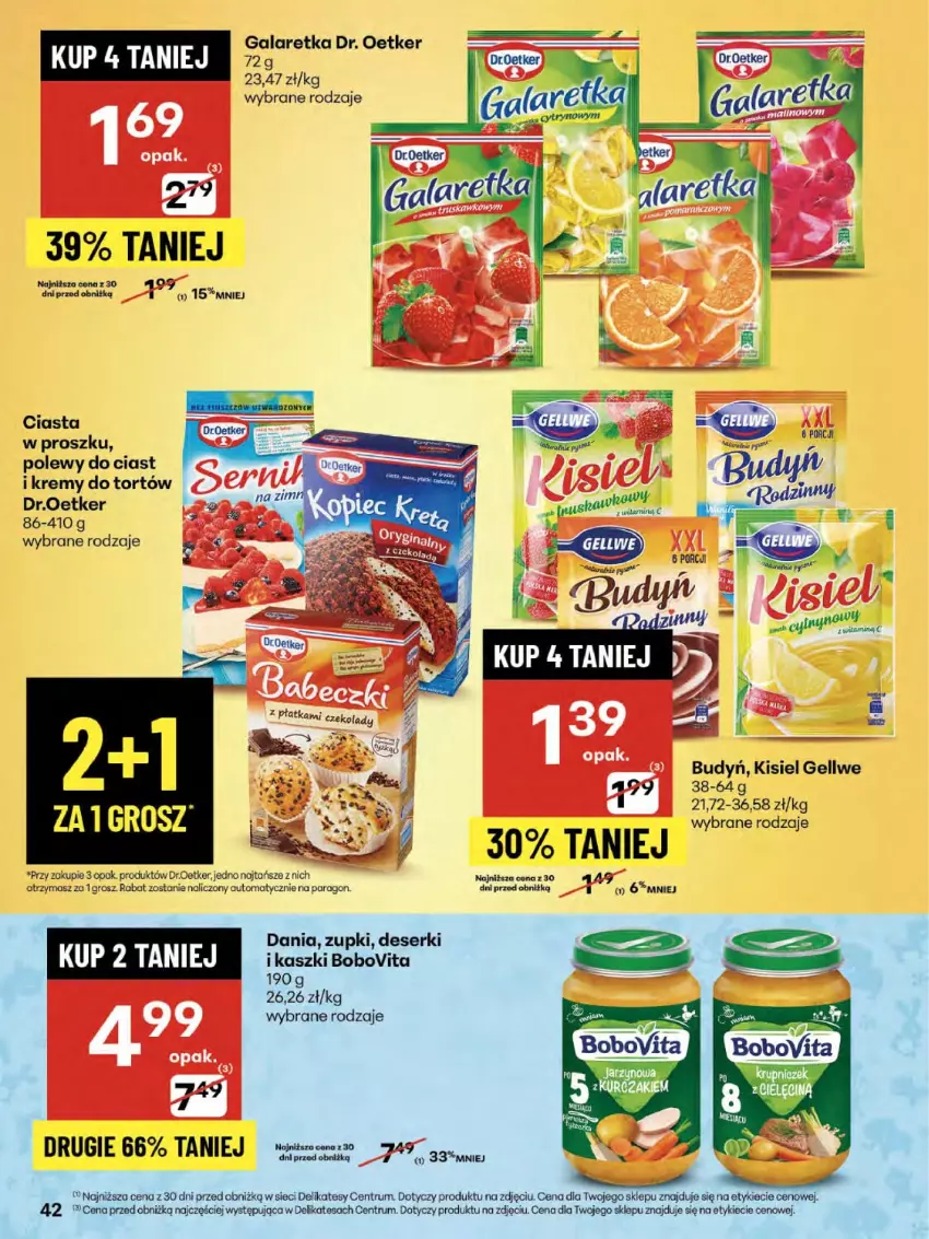 Gazetka promocyjna Delikatesy Centrum - Franczyza DC30 Czwartek - ważna 24.07 do 30.07.2025 - strona 42 - produkty: Budyń, Deser, Dr. Oetker, Gala, Galaretka, Kisiel, Rum, Ser