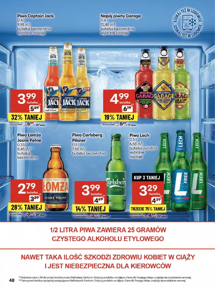 Gazetka promocyjna Delikatesy Centrum - Franczyza DC30 Czwartek - ważna 24.07 do 30.07.2025 - strona 48 - produkty: Captain Jack, Carlsberg, Gra, LG, Napój, Piec, Piwa, Piwo, Rum