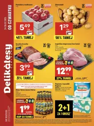 Gazetka promocyjna Delikatesy Centrum - Franczyza DC30 Czwartek - Gazetka - ważna od 30.07 do 30.07.2025 - strona 1 - produkty: Piwo, Piec, Rum, Koc, Gin, Papier, Ziemniaki, Tran, Tatra, Szynka, Ręcznik, Orka, Pomidory, Fa