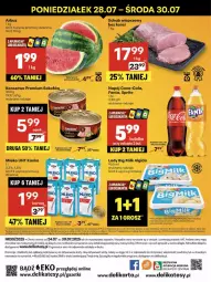 Gazetka promocyjna Delikatesy Centrum - Franczyza DC30 Czwartek - Gazetka - ważna od 30.07 do 30.07.2025 - strona 52 - produkty: Sok, Ser, Rum, Por, Gra, Sokołów, Big Milk, Coca-Cola, Dell, Lody, Schab wieprzowy, Algida, Fanta, Arbuz, Sprite, Napój, Mobil, Mleko, LG, Fa
