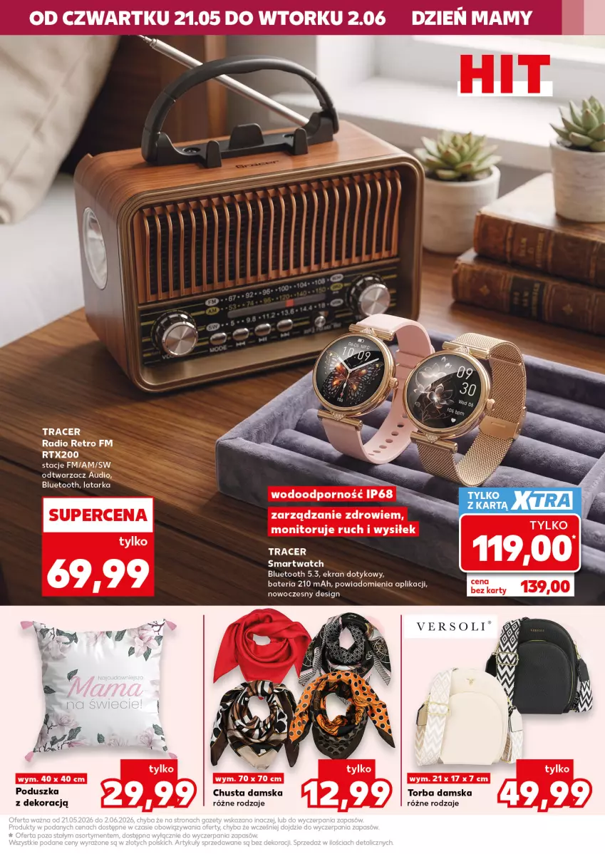 Gazetka promocyjna Kaufland - Mocny Start - ważna 25.05 do 27.05.2026 - strona 13 - produkty: Acer, Bateria, Chusta, Latarka, Monitor, Poduszka, Por, Smartwatch, Tarka, Torba, Zdrowie