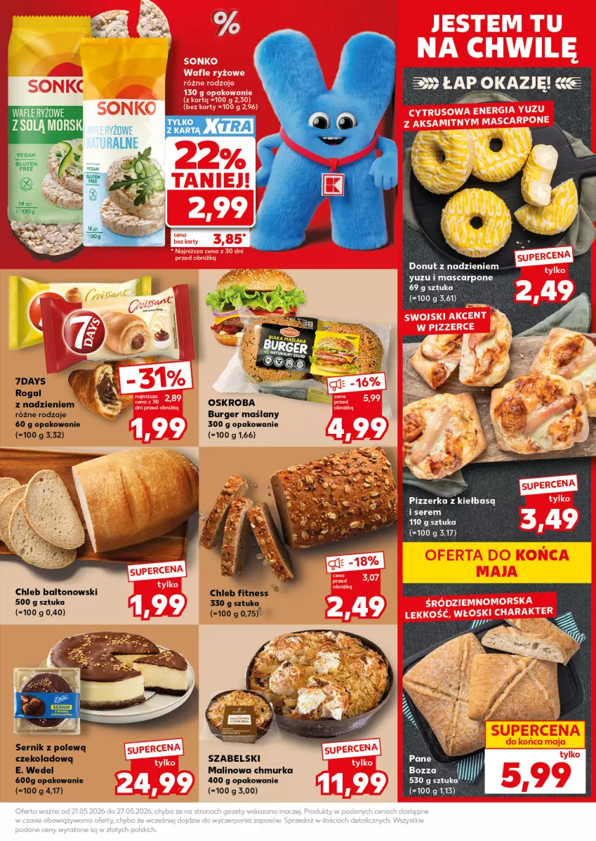 Gazetka promocyjna Kaufland - Mocny Start - ważna 25.05 do 27.05.2026 - strona 25 - produkty: Burger, Chleb, Donut, E. Wedel, Mascarpone, Rogal, Ser