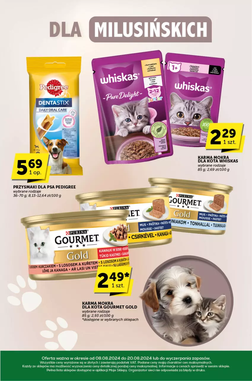 Gazetka promocyjna ABC - ważna 08.08 do 20.08.2024 - strona 29 - produkty: Gourmet Gold, Kurczak, Mus, Pedigree, Przysmaki, Sos, Whiskas