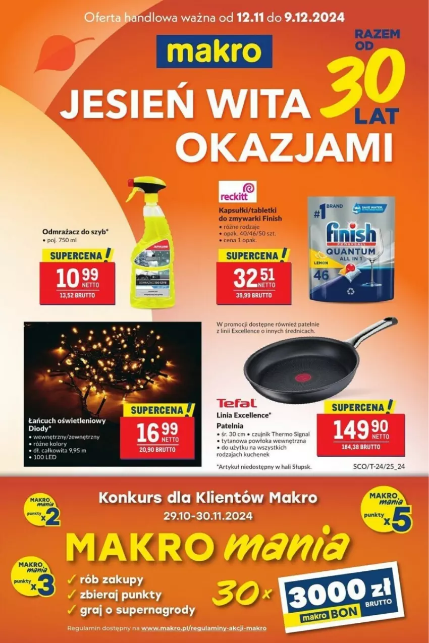 Gazetka promocyjna Makro - ważna 12.11 do 09.12.2024 - strona 1 - produkty: Fa, Finish, Tablet, Tytan, Zmywarki