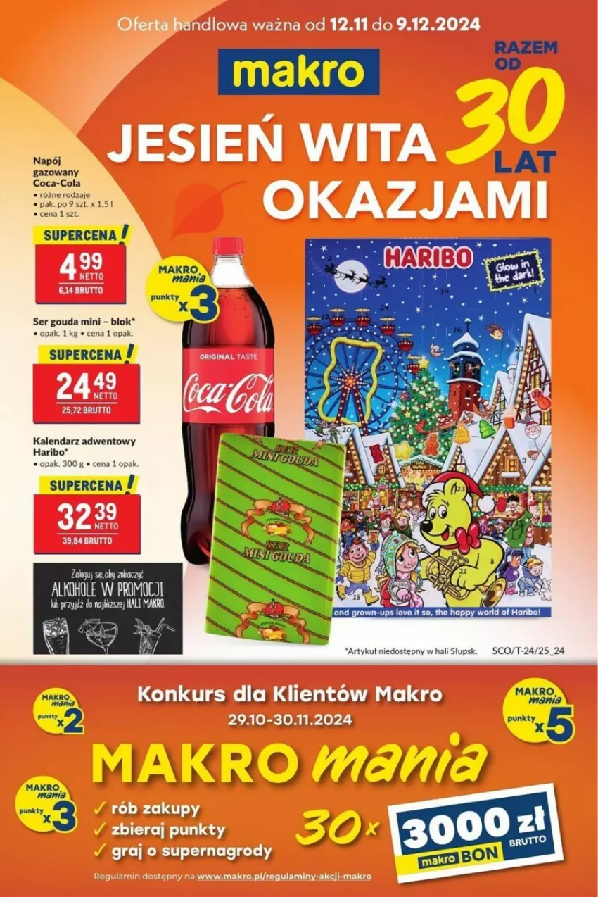 Gazetka promocyjna Makro - ważna 12.11 do 09.12.2024 - strona 10 - produkty: Alkohole, Coca-Cola, Fa, Gouda, Haribo, Kalendarz, Kalendarz adwentowy, LG, Ser