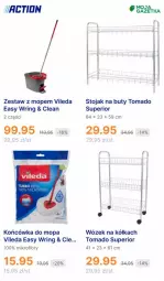 Gazetka promocyjna Action - Gazetka - ważna od 16.01 do 16.01.2024 - strona 29 - produkty: Mop, Buty, Stojak, Vileda, Wózek, Stojak na buty