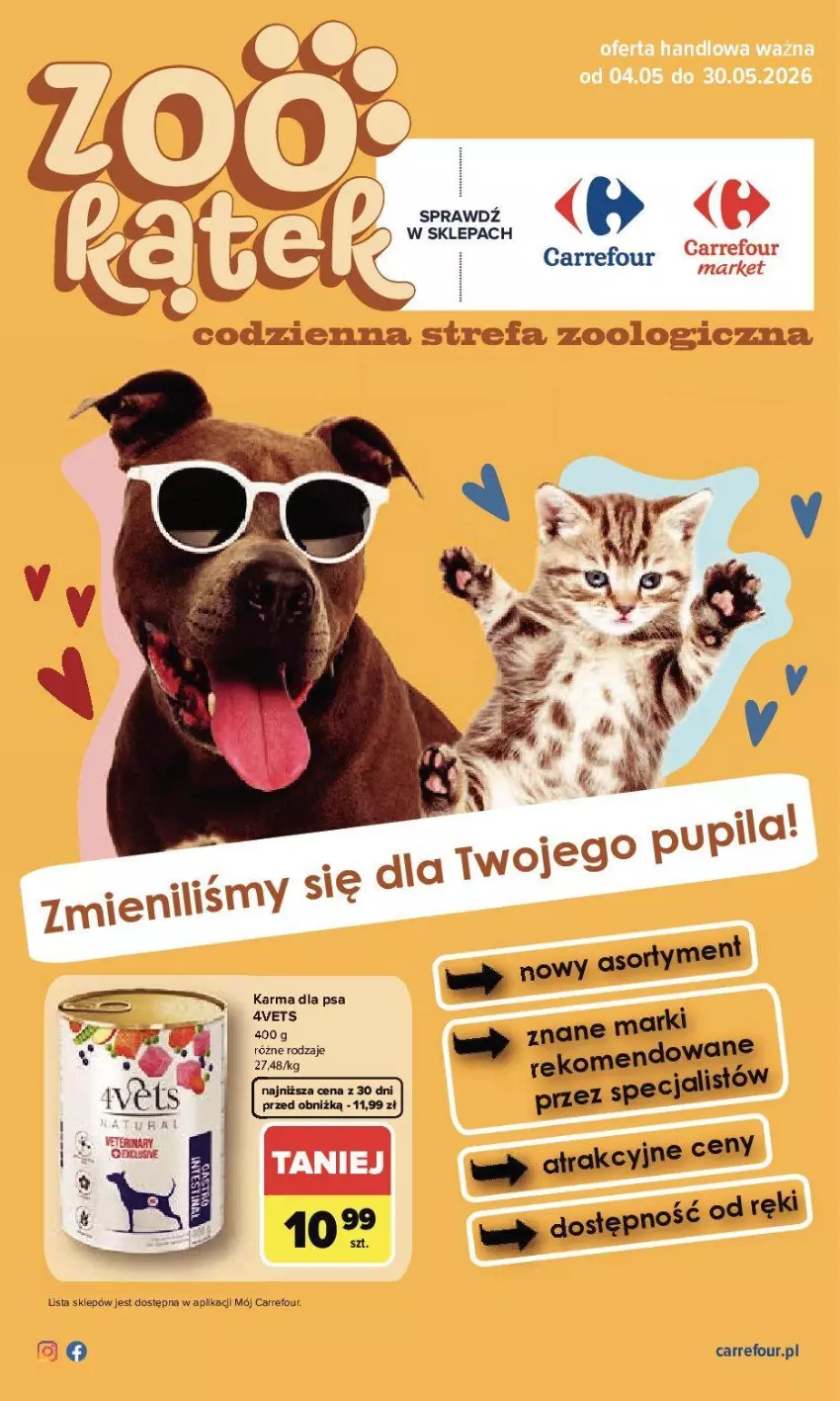 Gazetka promocyjna Carrefour - Gazetka Zookątek - ważna 04.05 do 30.05.2026 - strona 1