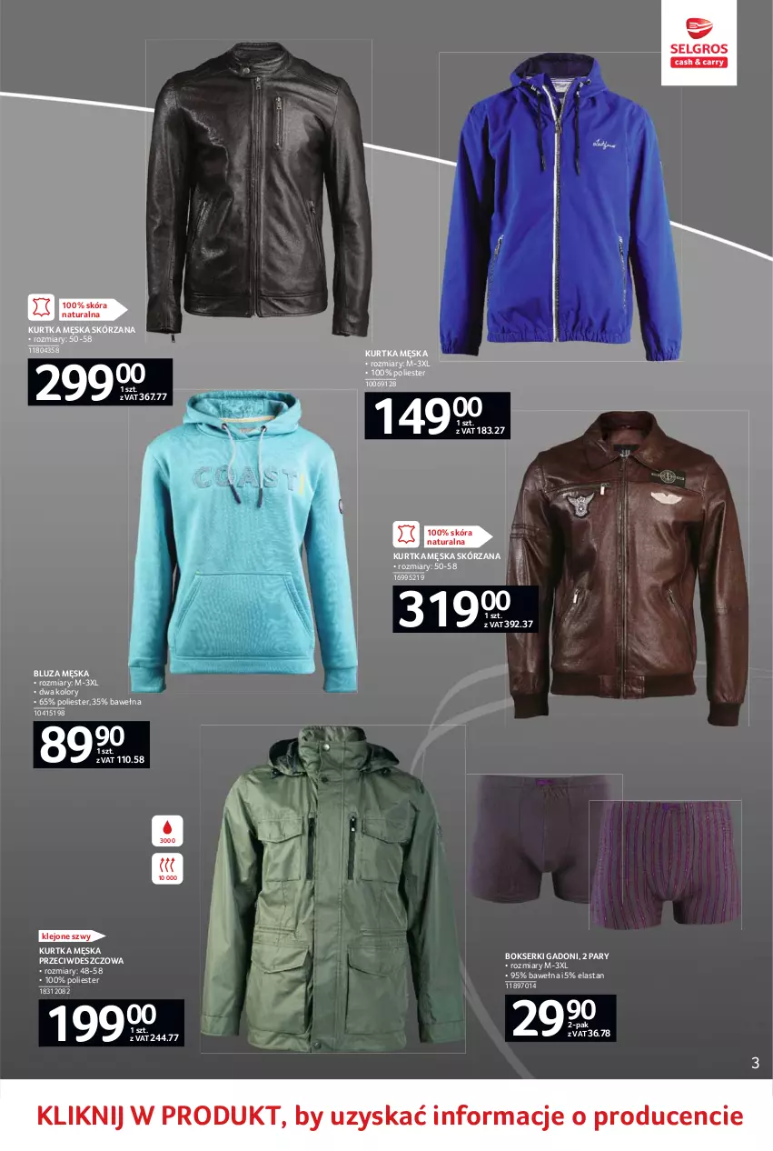 Gazetka promocyjna Selgros - Oferta przemysłowa - ważna 10.06 do 23.06.2021 - strona 39 - produkty: Bluza, Bokserki, Klej, Kurtka, Ser, Wełna