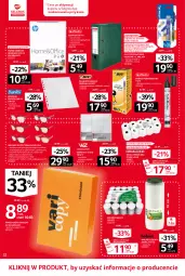 Gazetka promocyjna Selgros - Oferta przemysłowa - Gazetka - ważna od 23.06 do 23.06.2021 - strona 32 - produkty: Ser, Por, Mop, Gin, Gra, Papier, Rama, Długopis, Podgrzewacze, Marker, Kosz, Tusz, Okulary do czytania, Olej, Wkład olejowy, LG, HP