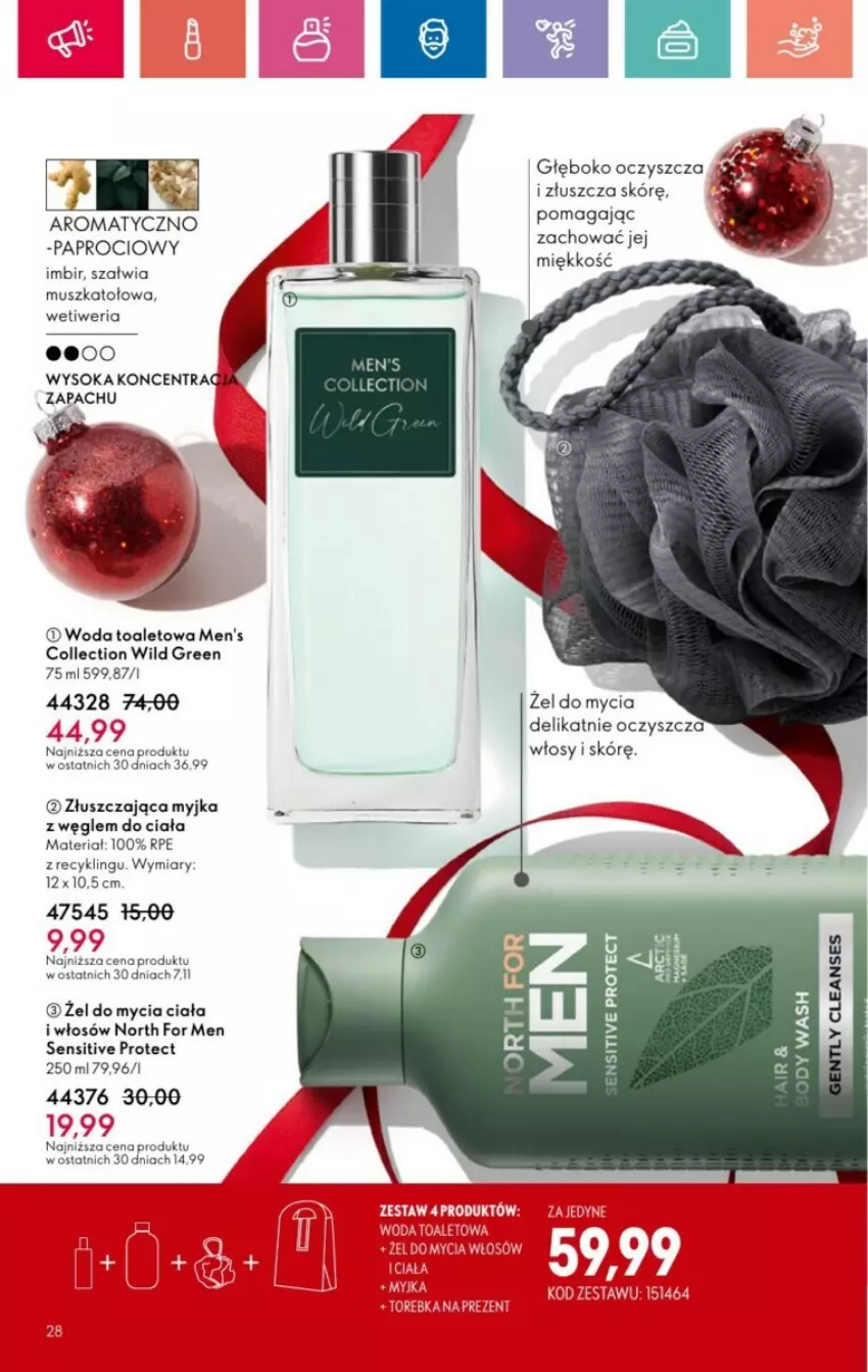 Gazetka promocyjna Oriflame - ważna 01.12 do 28.12.2024 - strona 102 - produkty: Imbir, Mus, North for Men, Sok, Woda, Woda toaletowa