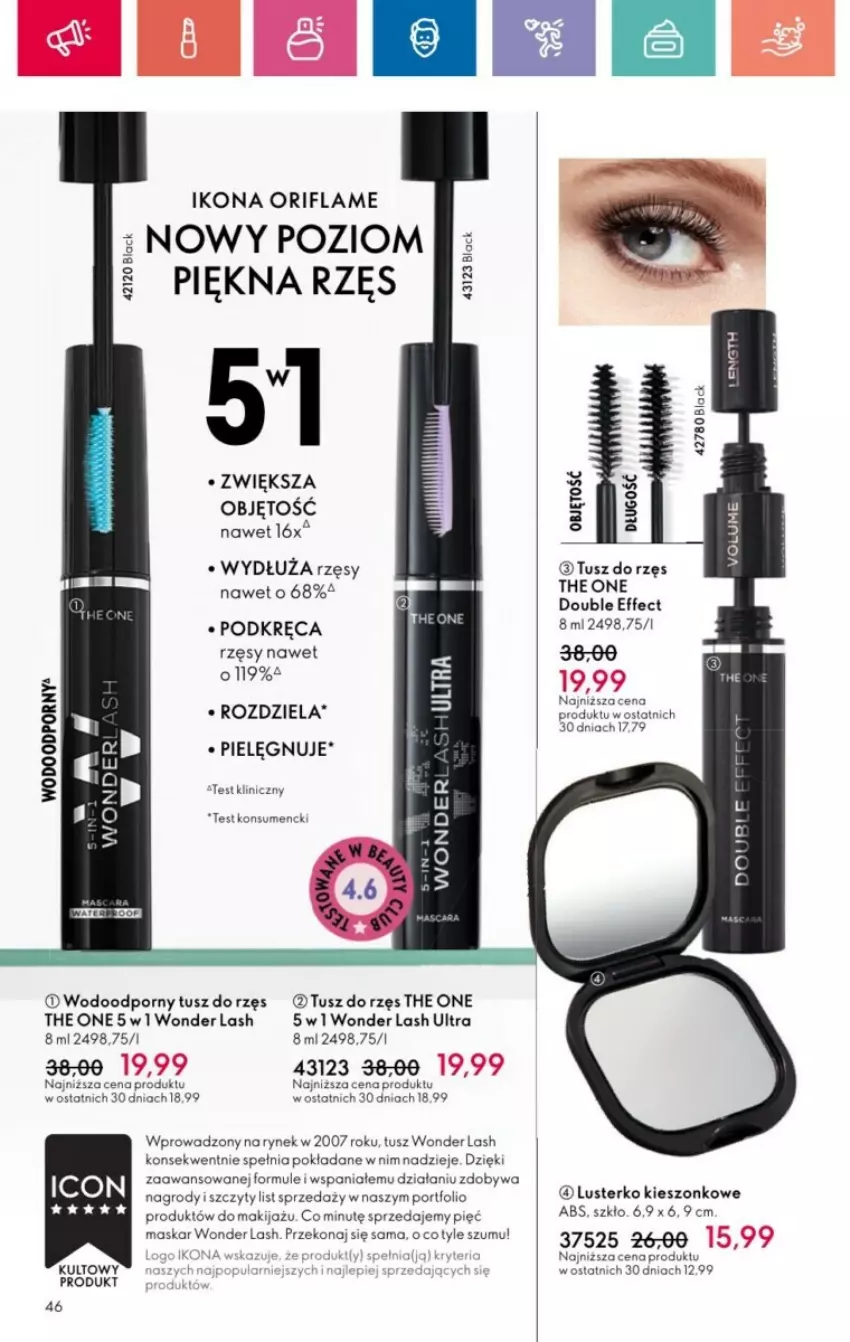 Gazetka promocyjna Oriflame - ważna 01.12 do 28.12.2024 - strona 122 - produkty: Makijaż, Maska, Mule, Oriflame, Por, The ONE, Tusz