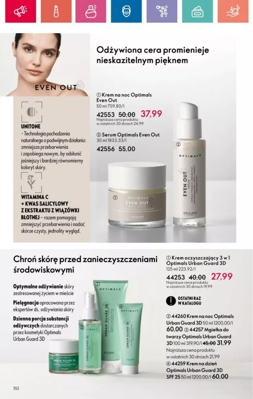 Gazetka promocyjna Oriflame - ważna 01.12 do 28.12.2024 - strona 14 - produkty: Krem na dzień, Krem na noc, Mgiełka do twarzy, Optima, Optimals, Por, Rum, Ser, Serum