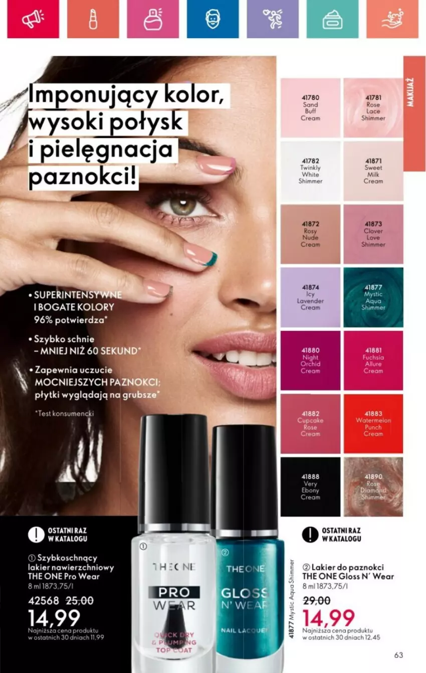 Gazetka promocyjna Oriflame - ważna 01.12 do 28.12.2024 - strona 141 - produkty: Lakier, Lakier do paznokci, Sok, The ONE