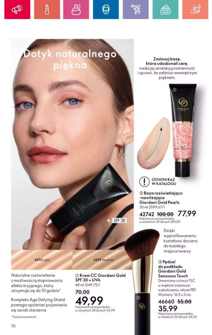 Gazetka promocyjna Oriflame - ważna 01.12 do 28.12.2024 - strona 149 - produkty: Giordani Gold, Podkład, Top