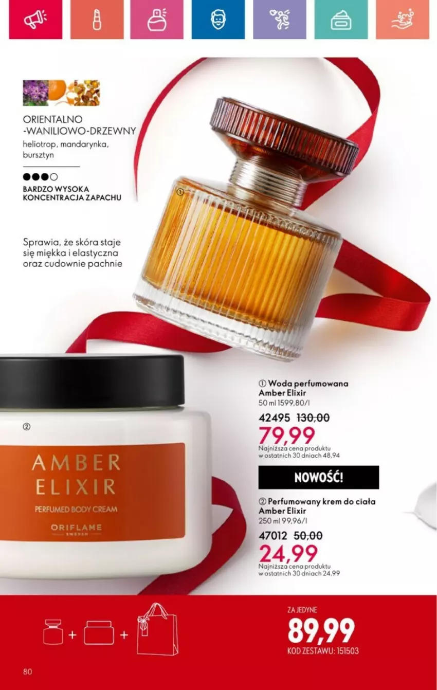 Gazetka promocyjna Oriflame - ważna 01.12 do 28.12.2024 - strona 160 - produkty: Bursztyn, Helio, Krem do ciała, Perfum, Sok, Woda, Woda perfumowana