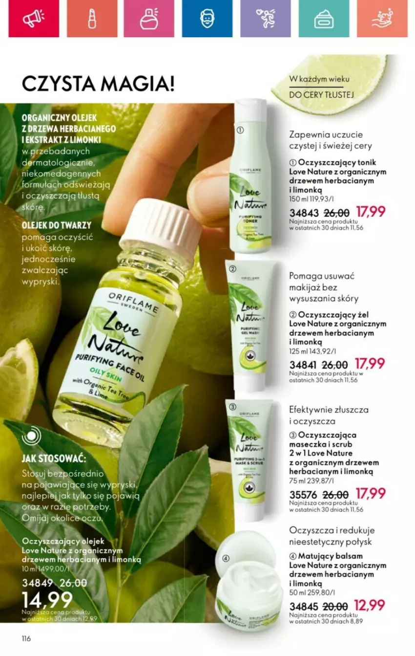 Gazetka promocyjna Oriflame - ważna 01.12 do 28.12.2024 - strona 20 - produkty: Love Nature, Makijaż, Olej, Tonik