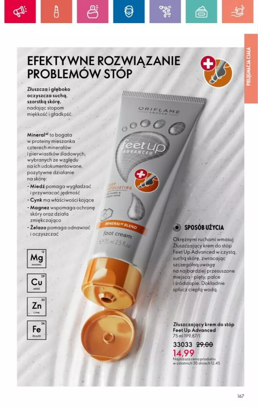 Gazetka promocyjna Oriflame - ważna 01.12 do 28.12.2024 - strona 76 - produkty: Cynk, Feet Up, Krem do stóp, Magnez, Top