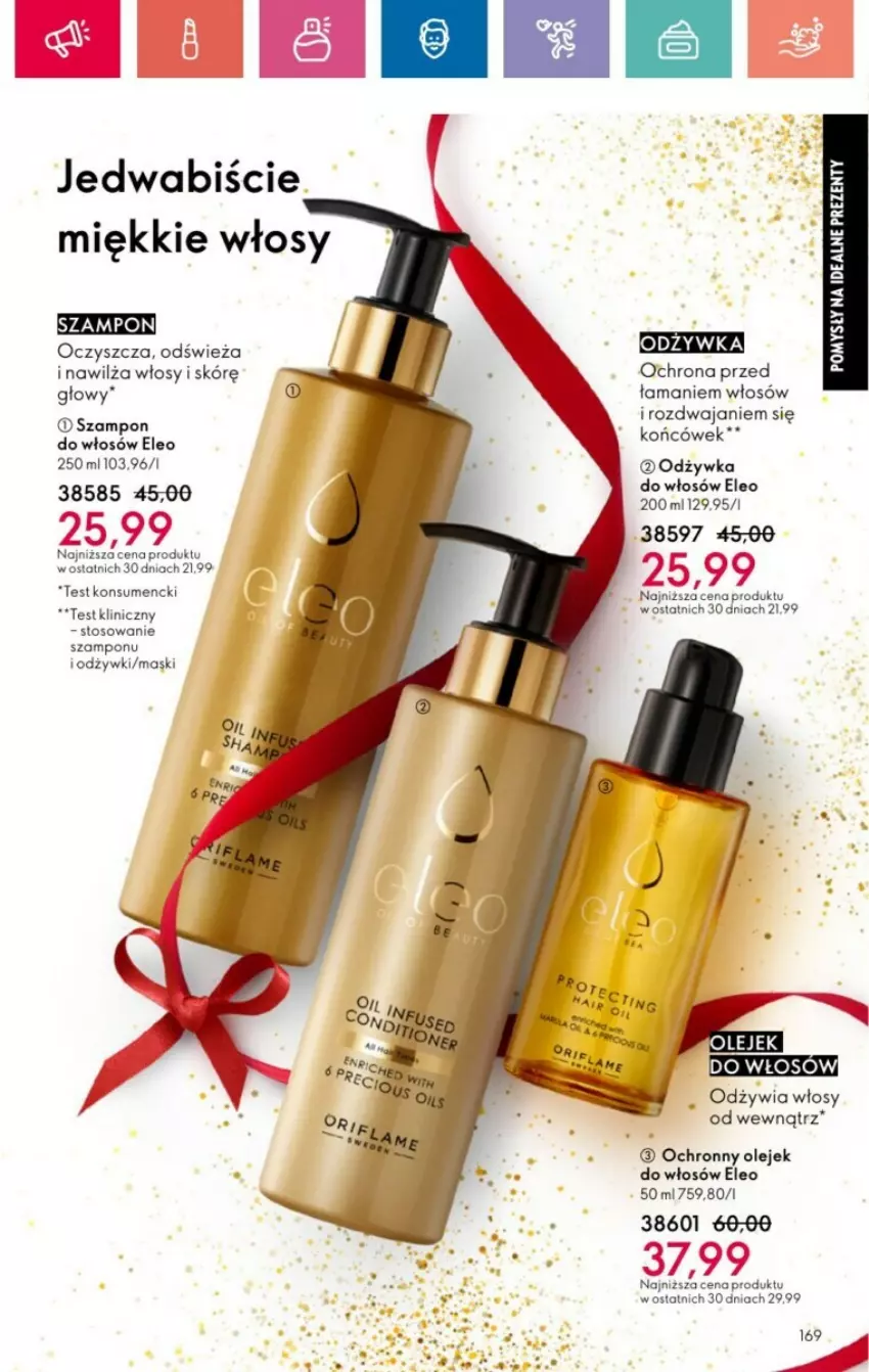 Gazetka promocyjna Oriflame - ważna 01.12 do 28.12.2024 - strona 78 - produkty: Eleo, Odżywka, Olej, Szampon