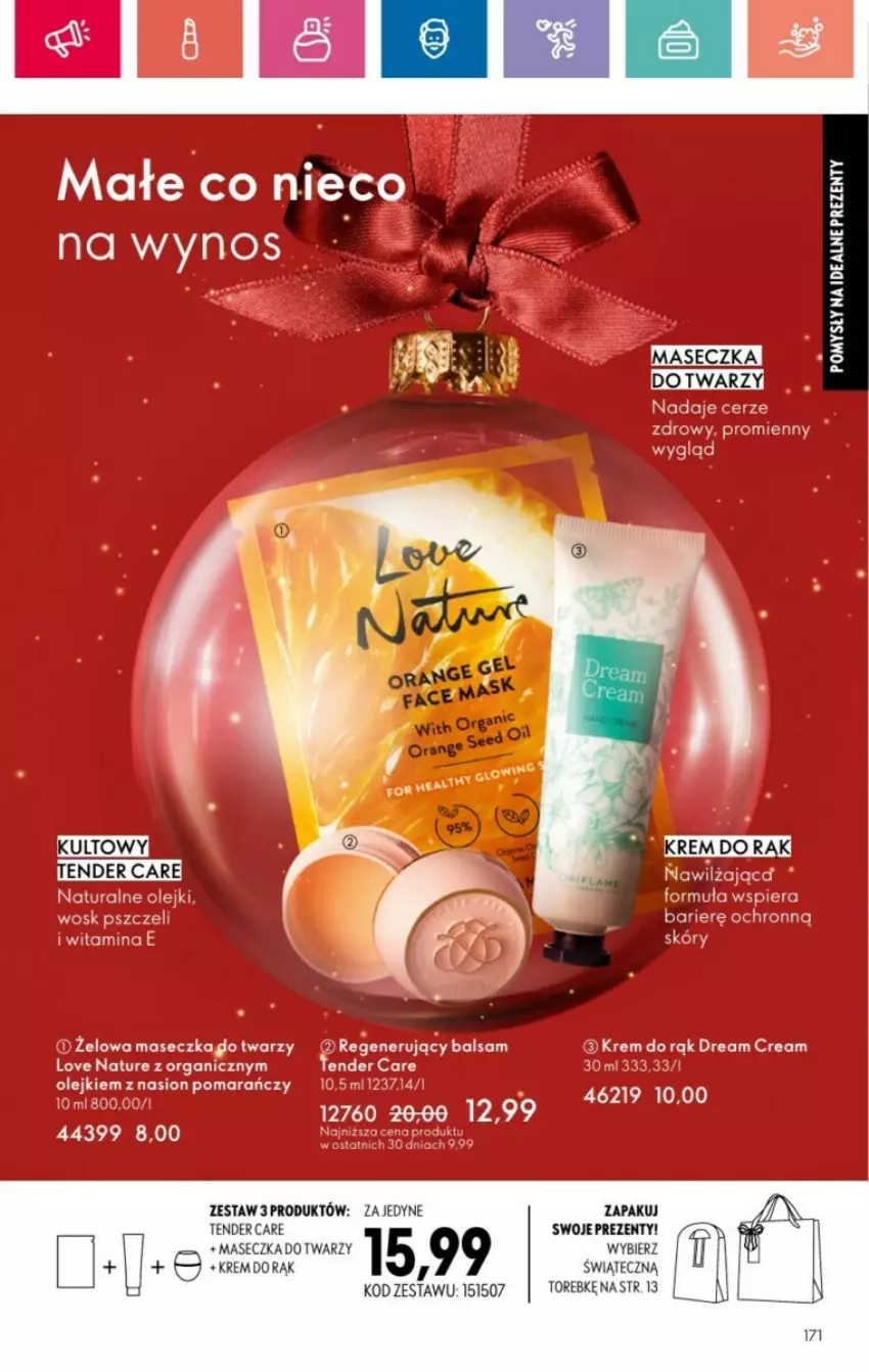 Gazetka promocyjna Oriflame - ważna 01.12 do 28.12.2024 - strona 81 - produkty: Krem do rąk, Love Nature, Tender Care