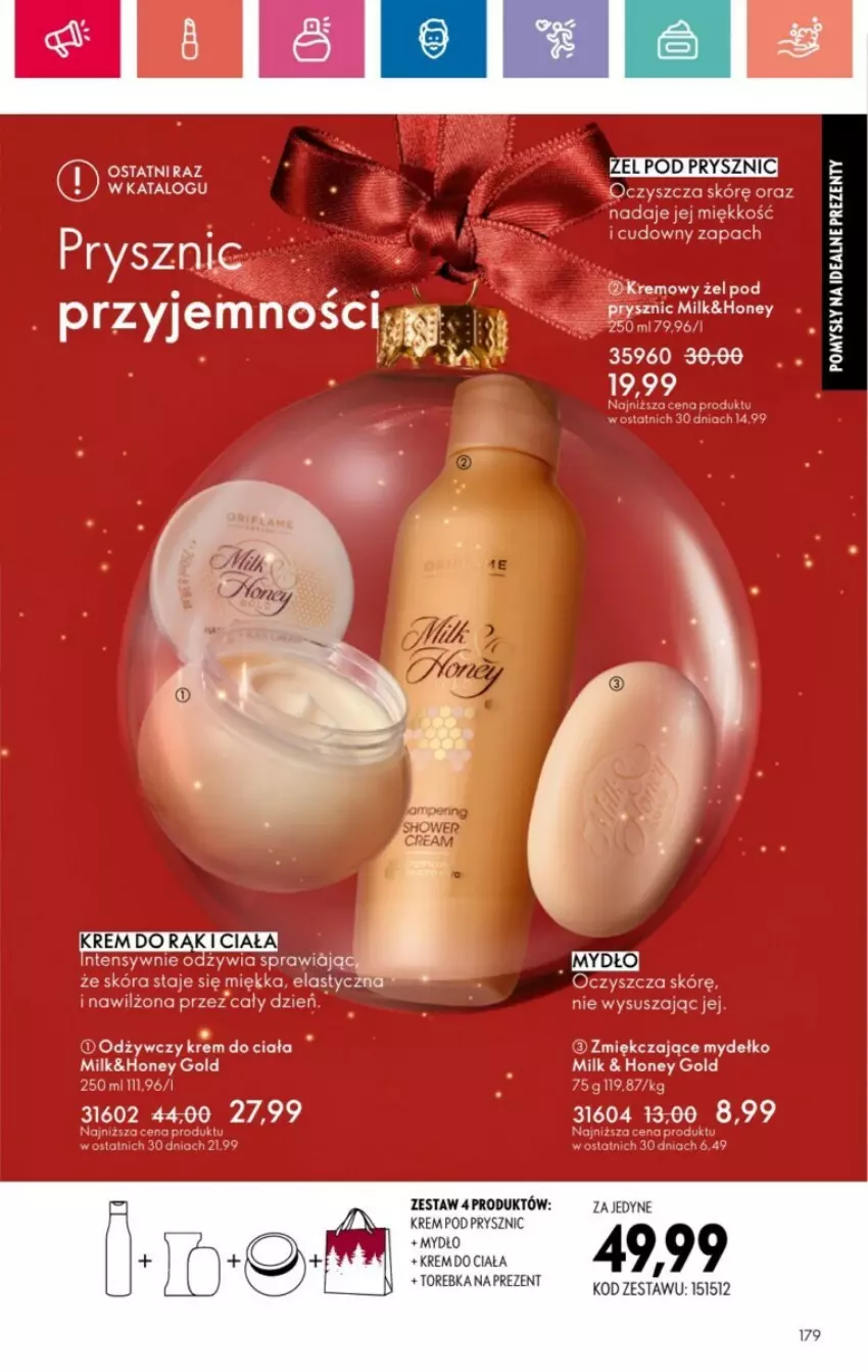 Gazetka promocyjna Oriflame - ważna 01.12 do 28.12.2024 - strona 89 - produkty: Koc, Krem do ciała, Milka, Mydło, Torebka