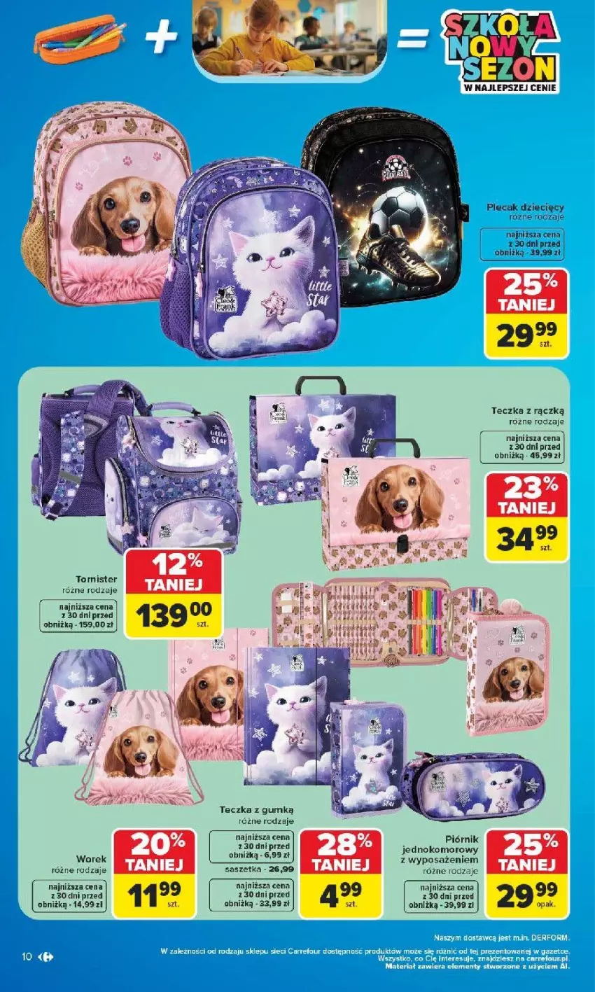 Gazetka promocyjna Carrefour - Gazetka Carrefour SZKOŁA nowy sezon - ważna 27.07 do 12.09.2026 - strona 11 - produkty: Dzieci, Piórnik, Plecak