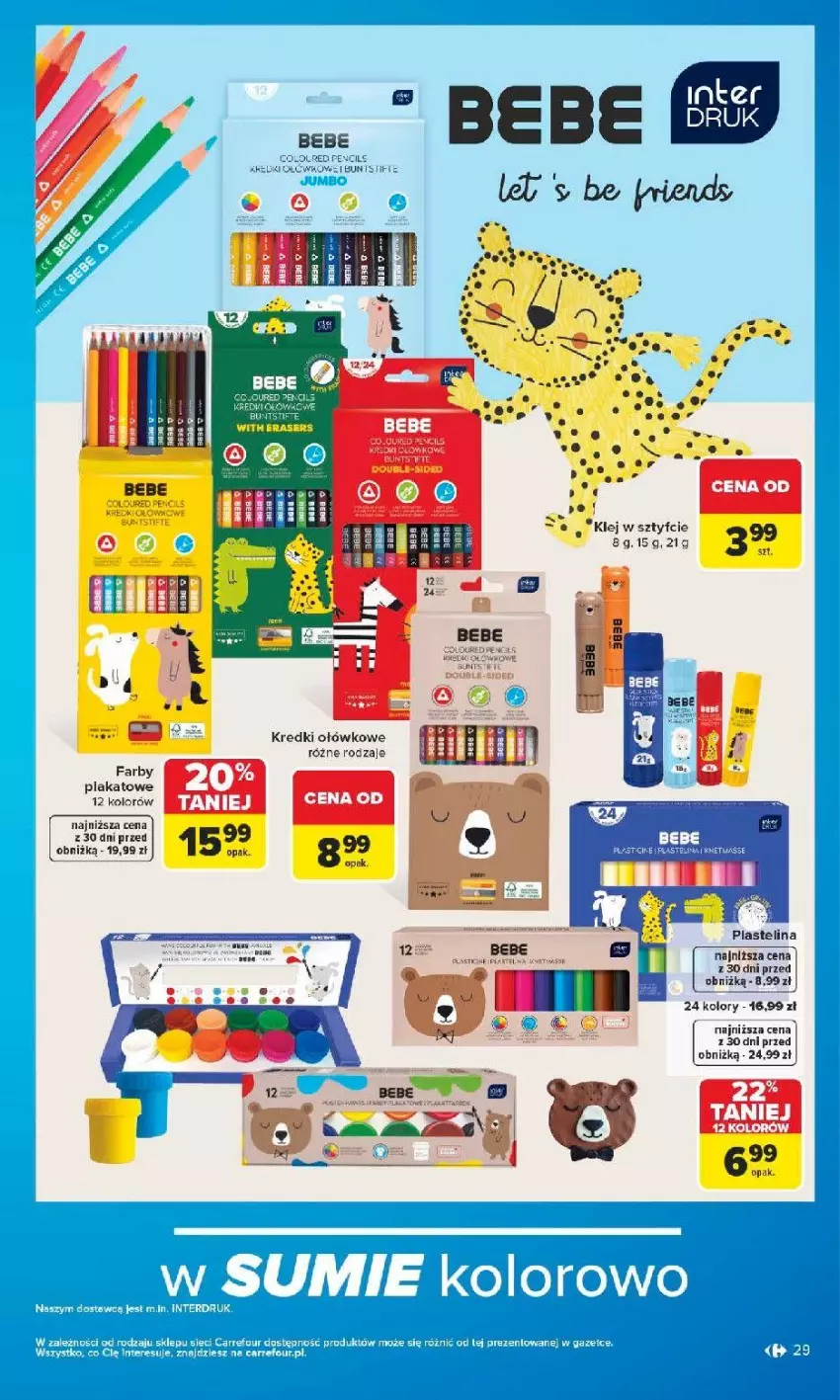 Gazetka promocyjna Carrefour - Gazetka Carrefour SZKOŁA nowy sezon - ważna 27.07 do 12.09.2026 - strona 30 - produkty: Be Be, Fa, Klej, LG