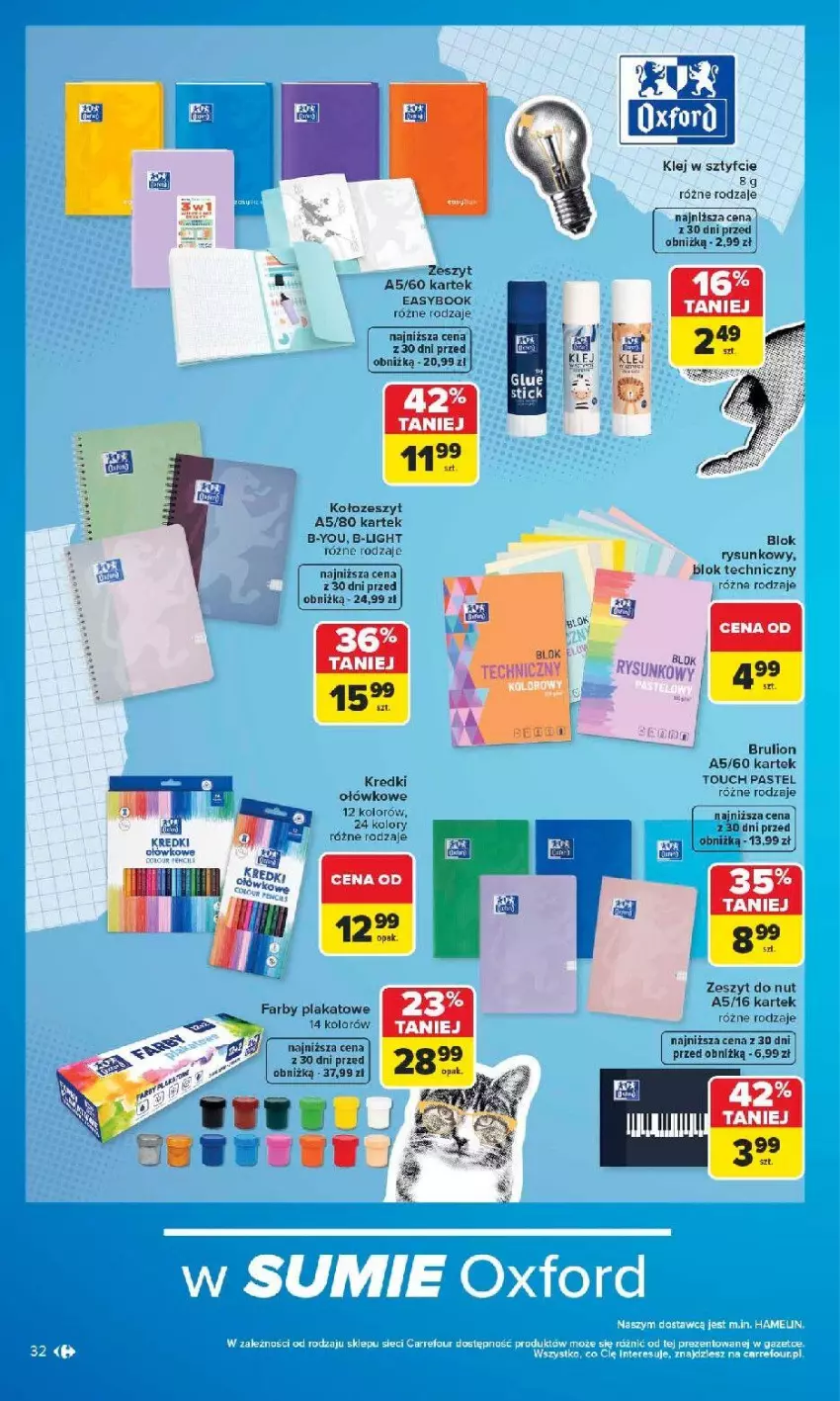 Gazetka promocyjna Carrefour - Gazetka Carrefour SZKOŁA nowy sezon - ważna 27.07 do 12.09.2026 - strona 33 - produkty: Fa, Klej, Lion
