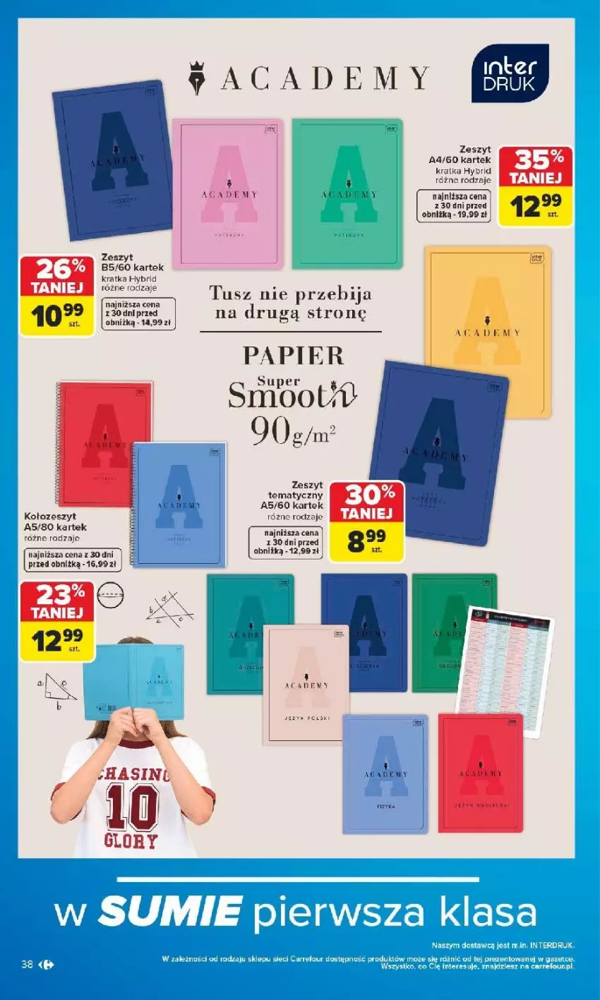 Gazetka promocyjna Carrefour - Gazetka Carrefour SZKOŁA nowy sezon - ważna 27.07 do 12.09.2026 - strona 39 - produkty: Papier, Tusz