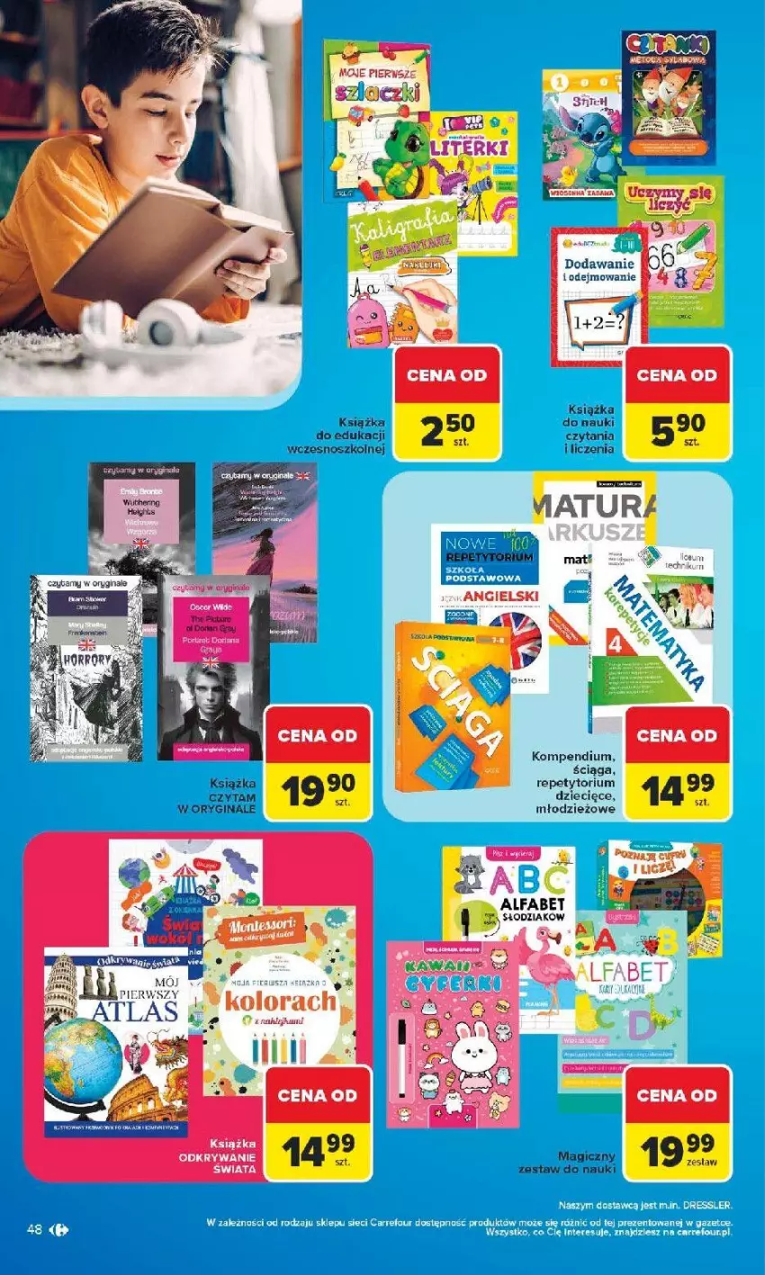 Gazetka promocyjna Carrefour - Gazetka Carrefour SZKOŁA nowy sezon - ważna 27.07 do 12.09.2026 - strona 49 - produkty: Dzieci, Gin, Książka, Por
