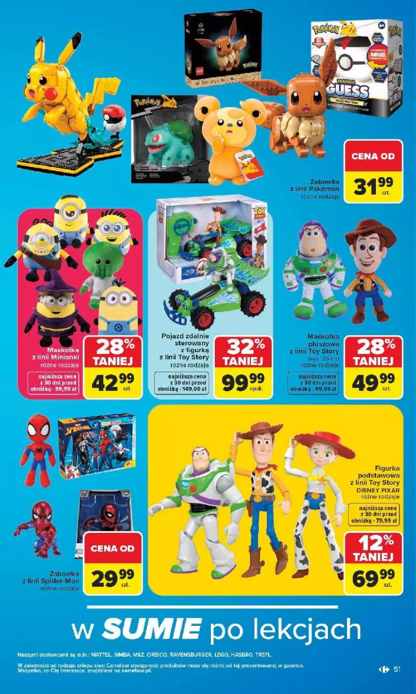 Gazetka promocyjna Carrefour - Gazetka Carrefour SZKOŁA nowy sezon - ważna 27.07 do 12.09.2026 - strona 52 - produkty: Disney, Figurka podstawowa, Maskotka pluszowa, Pojazd, Zabawka