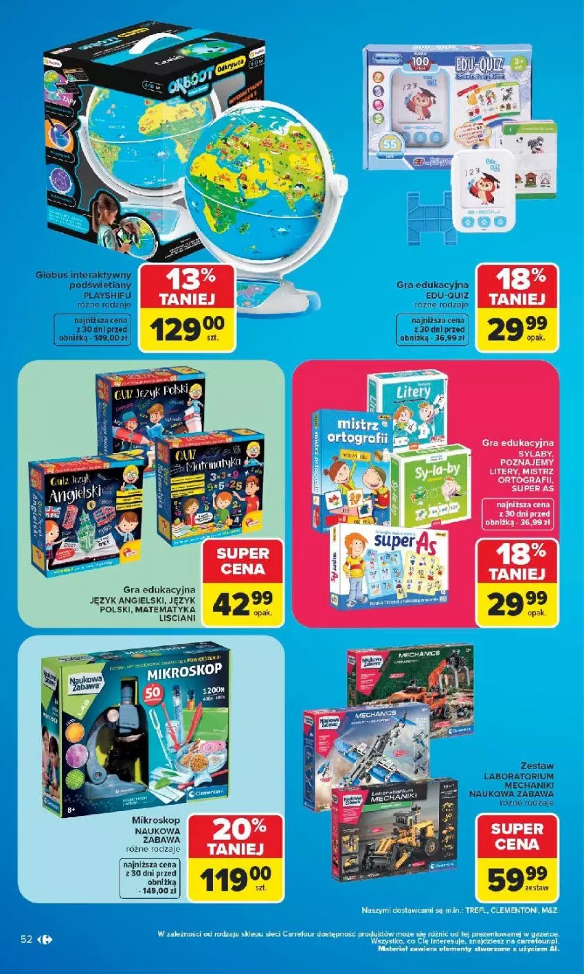 Gazetka promocyjna Carrefour - Gazetka Carrefour SZKOŁA nowy sezon - ważna 27.07 do 12.09.2026 - strona 53 - produkty: Fa, Gra, Mikroskop, Quiz, Tera