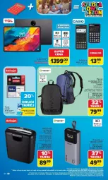 Gazetka promocyjna Carrefour - Gazetka Carrefour SZKOŁA nowy sezon - Gazetka - ważna od 12.09 do 12.09.2026 - strona 55 - produkty: Top, Por, Acer, Tablet, Tusz, Niszczarka, Plecak, Powerbank