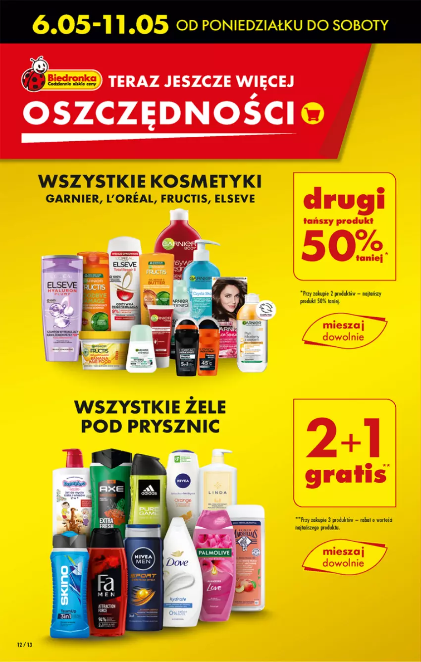 Gazetka promocyjna Biedronka - Od Środy - ważna 15.05 do 18.05.2024 - strona 12 - produkty: Elseve, Fructis, Garnier, Tera