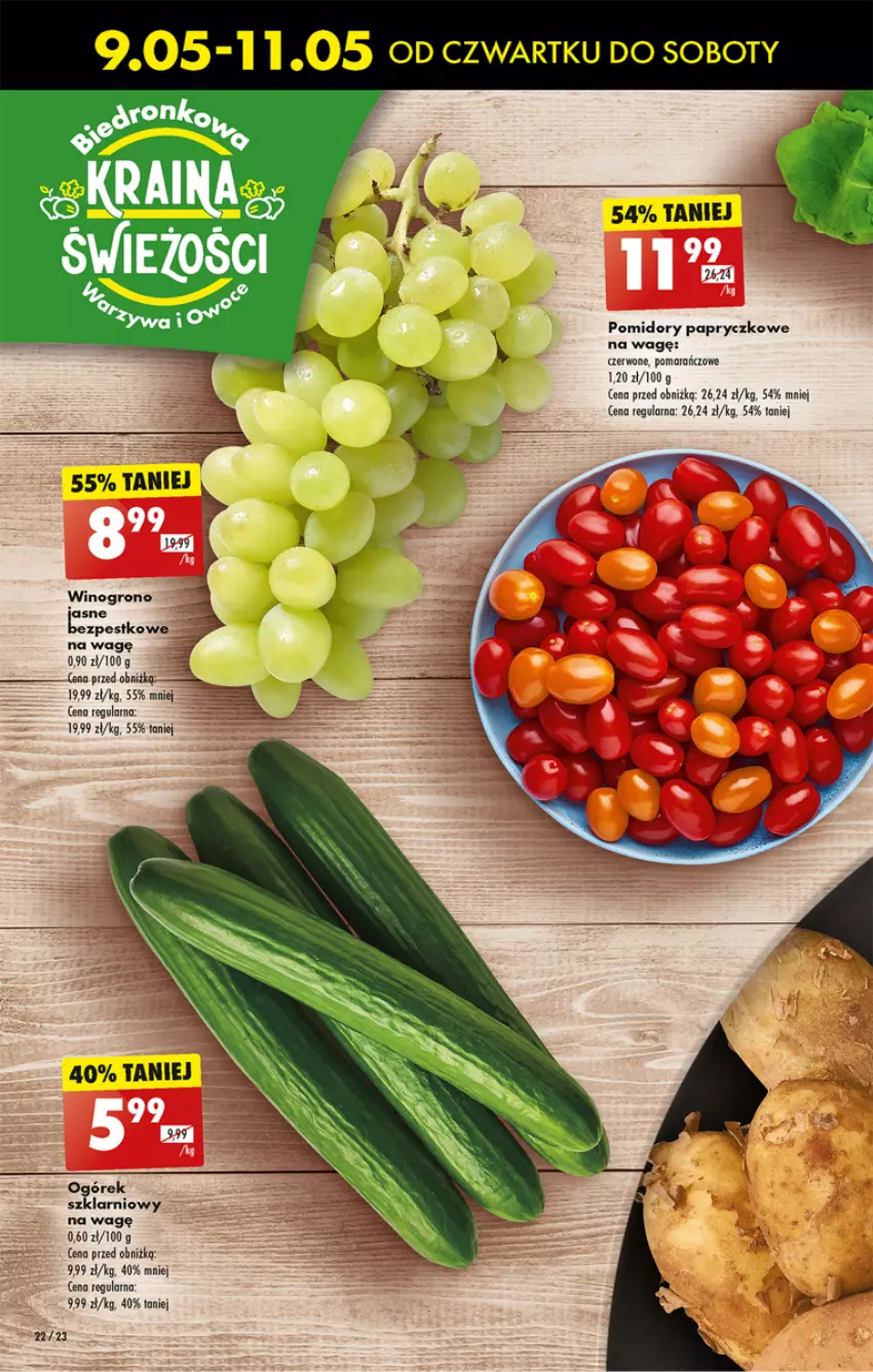 Gazetka promocyjna Biedronka - Od Środy - ważna 15.05 do 18.05.2024 - strona 24 - produkty: Ogórek, Pomidory, Wino
