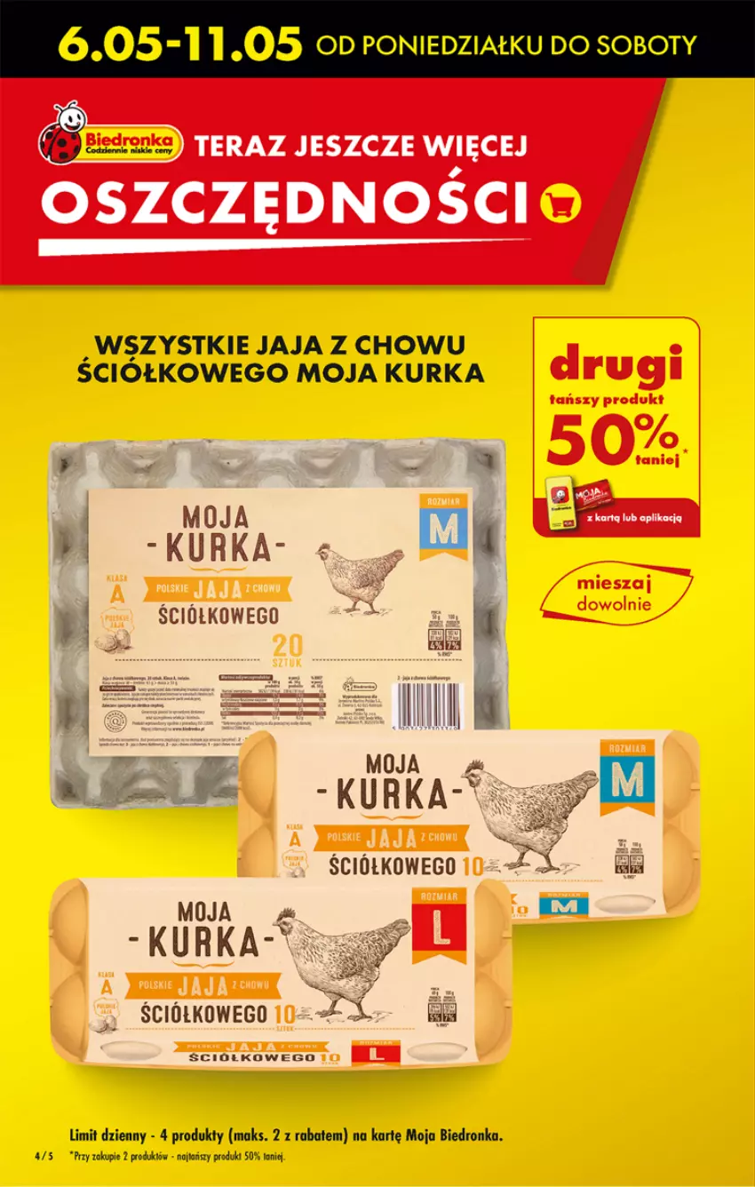 Gazetka promocyjna Biedronka - Od Środy - ważna 15.05 do 18.05.2024 - strona 4 - produkty: Dell, Jaja, Rubin, Saga