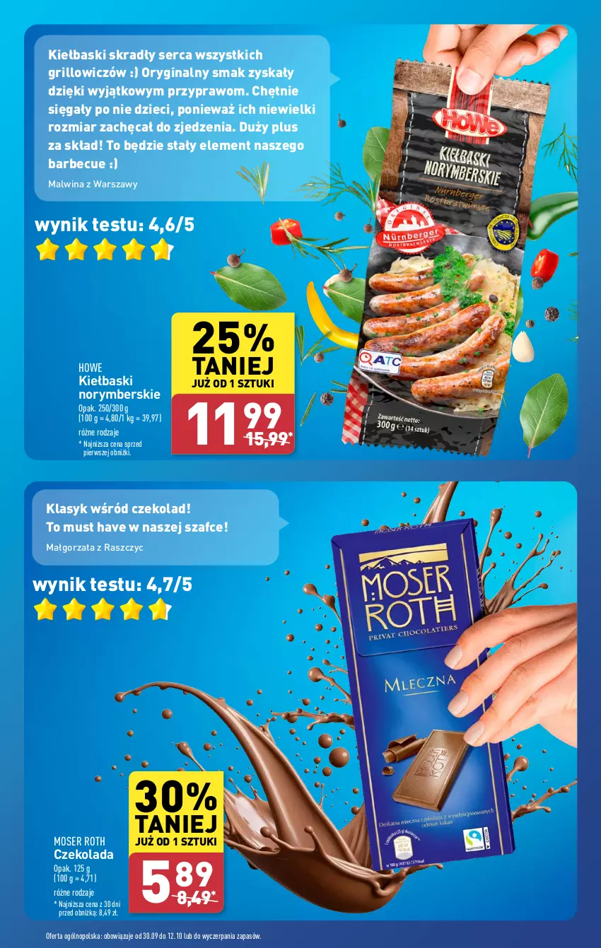 Gazetka promocyjna Aldi - Pełna oferta - ważna 30.09 do 05.10.2024 - strona 19 - produkty: Czekolada, Dzieci, Gin, Grill, Moser Roth, Mus, Ser